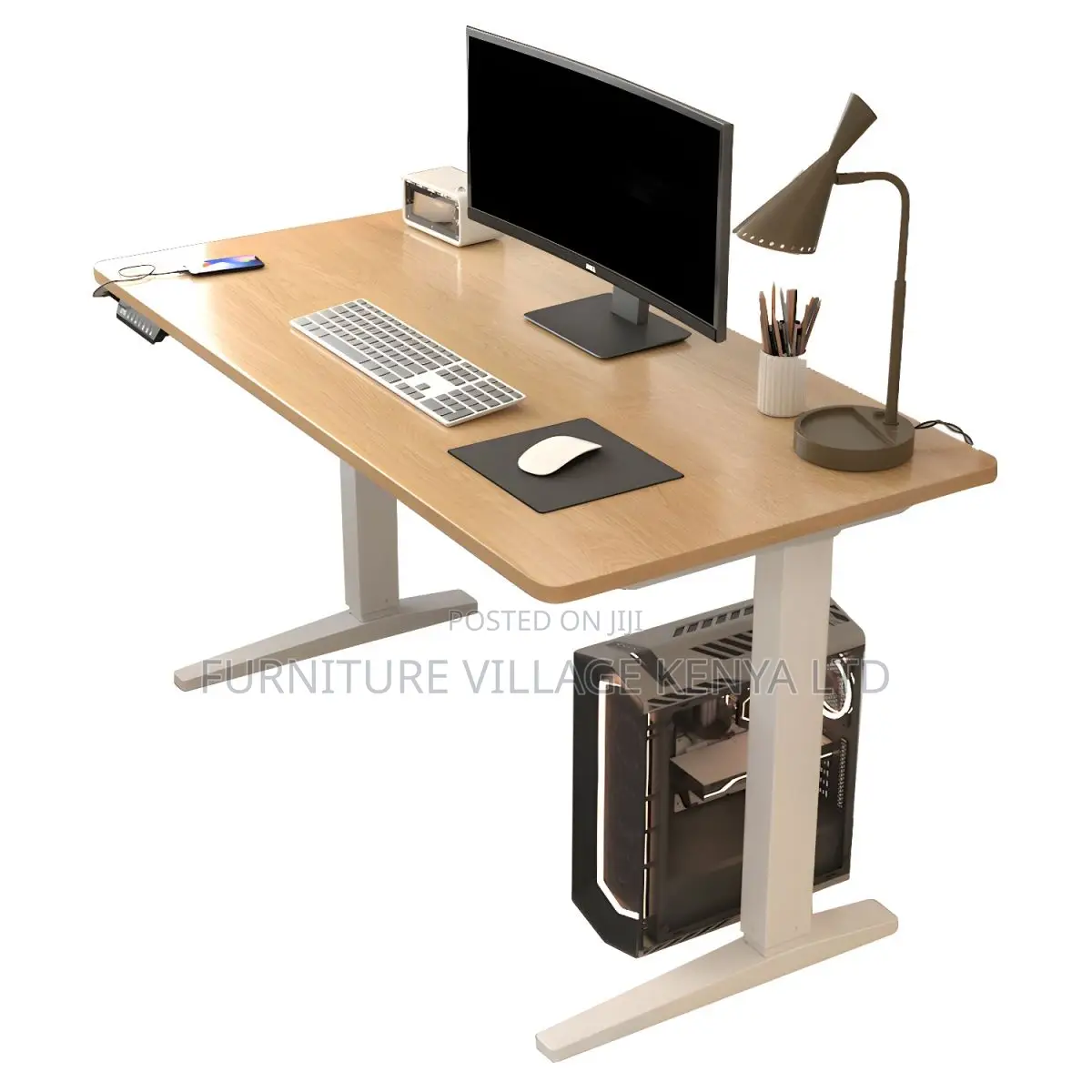 Office Desk:120cm Home Office Electric Adjustable Task Table
