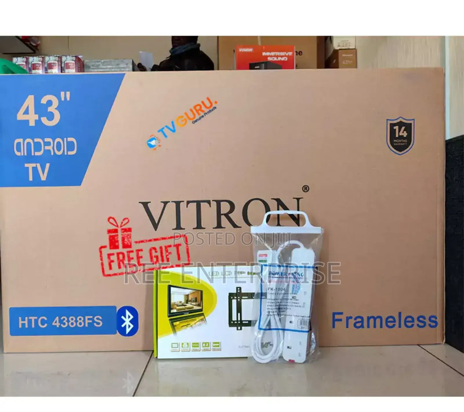 43inch Vitron Smart Android Frameless Bt