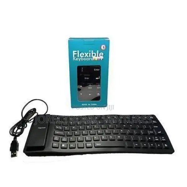 Flexible Keyboard – Waterproof, Roll-Up Design