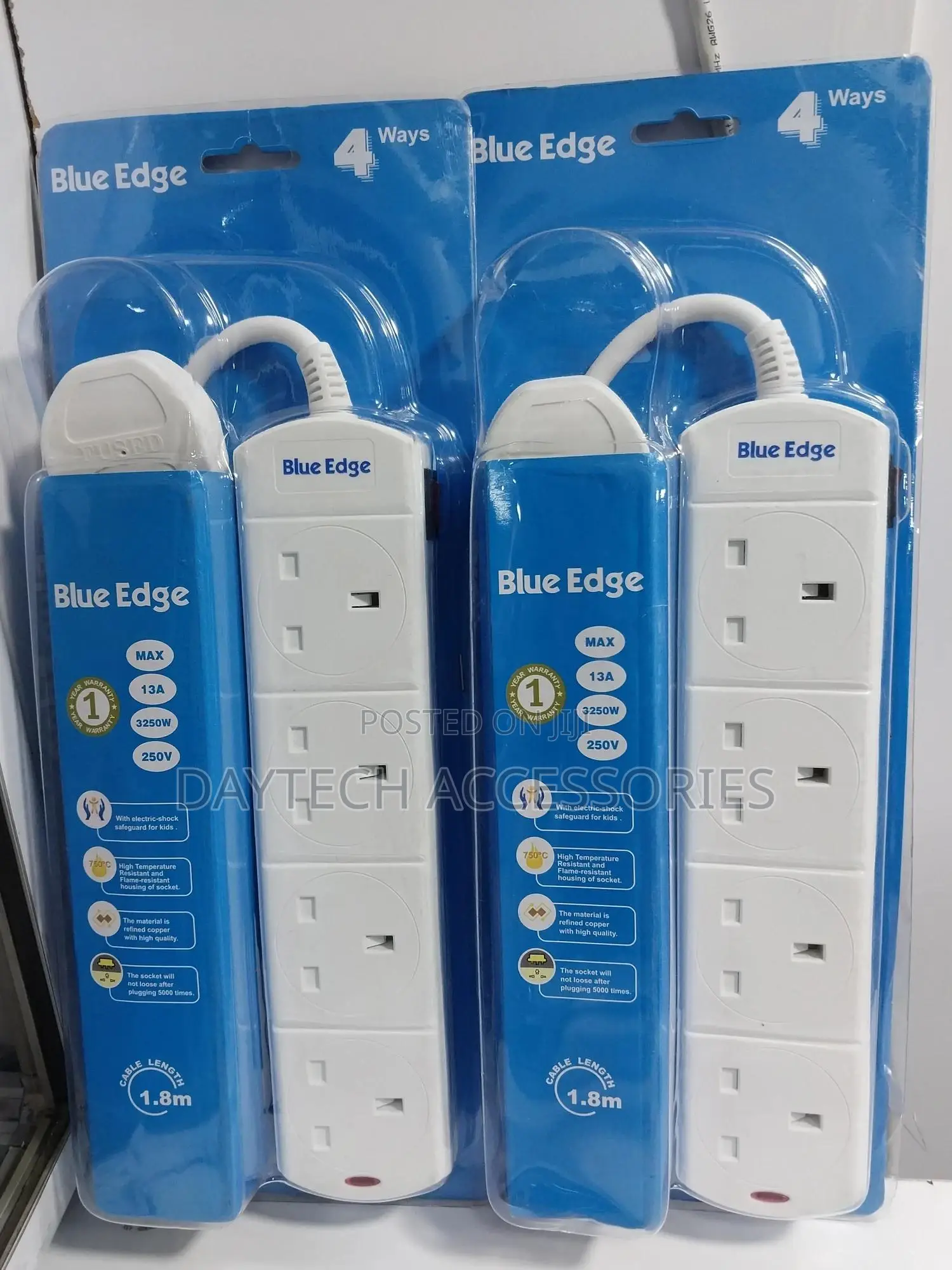 Bluedge 4 Way Power Extension Socket
