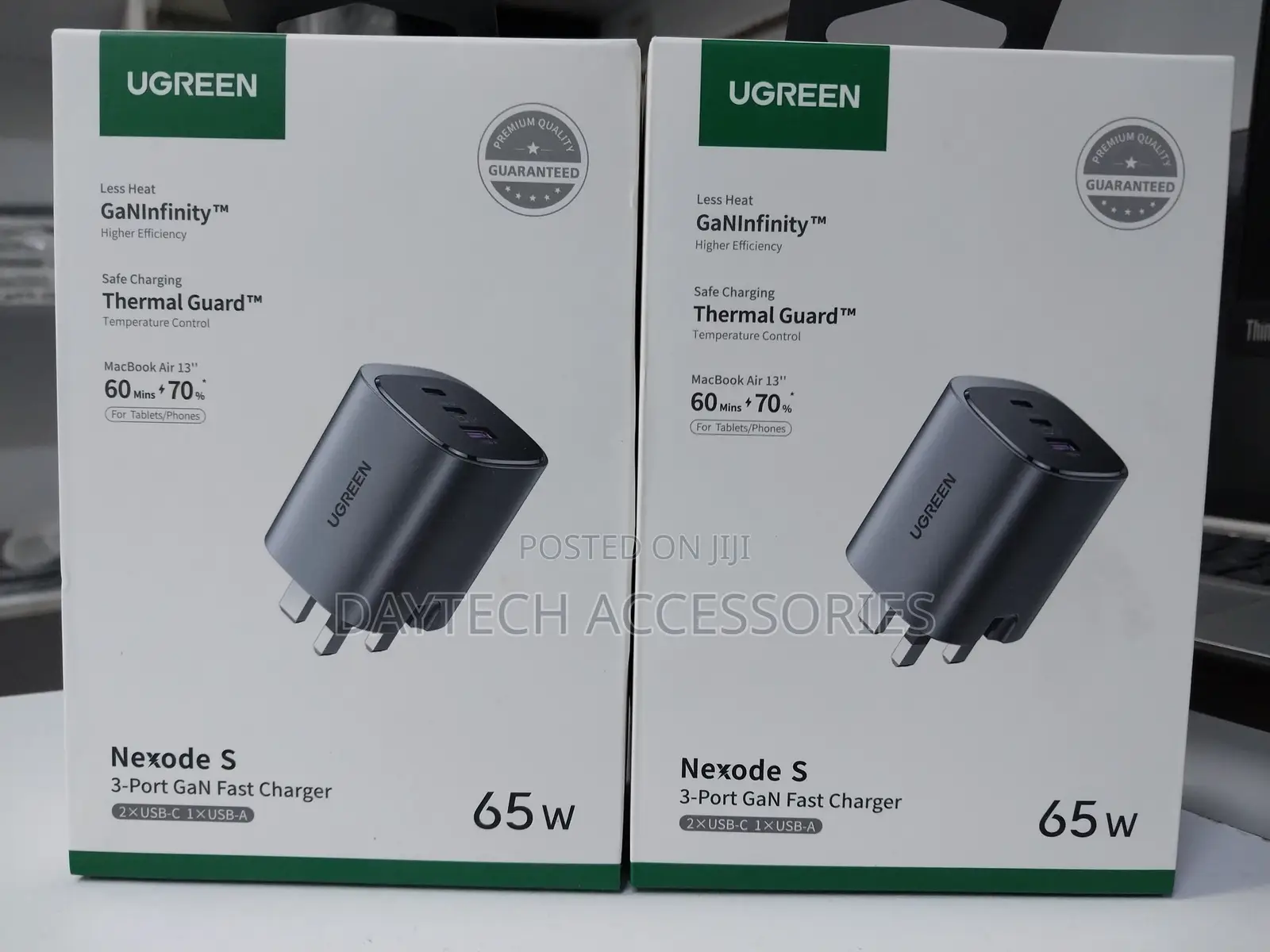 Ugreen Nexode 65w Usb C Gan Charger-3 Ports Wall Charger