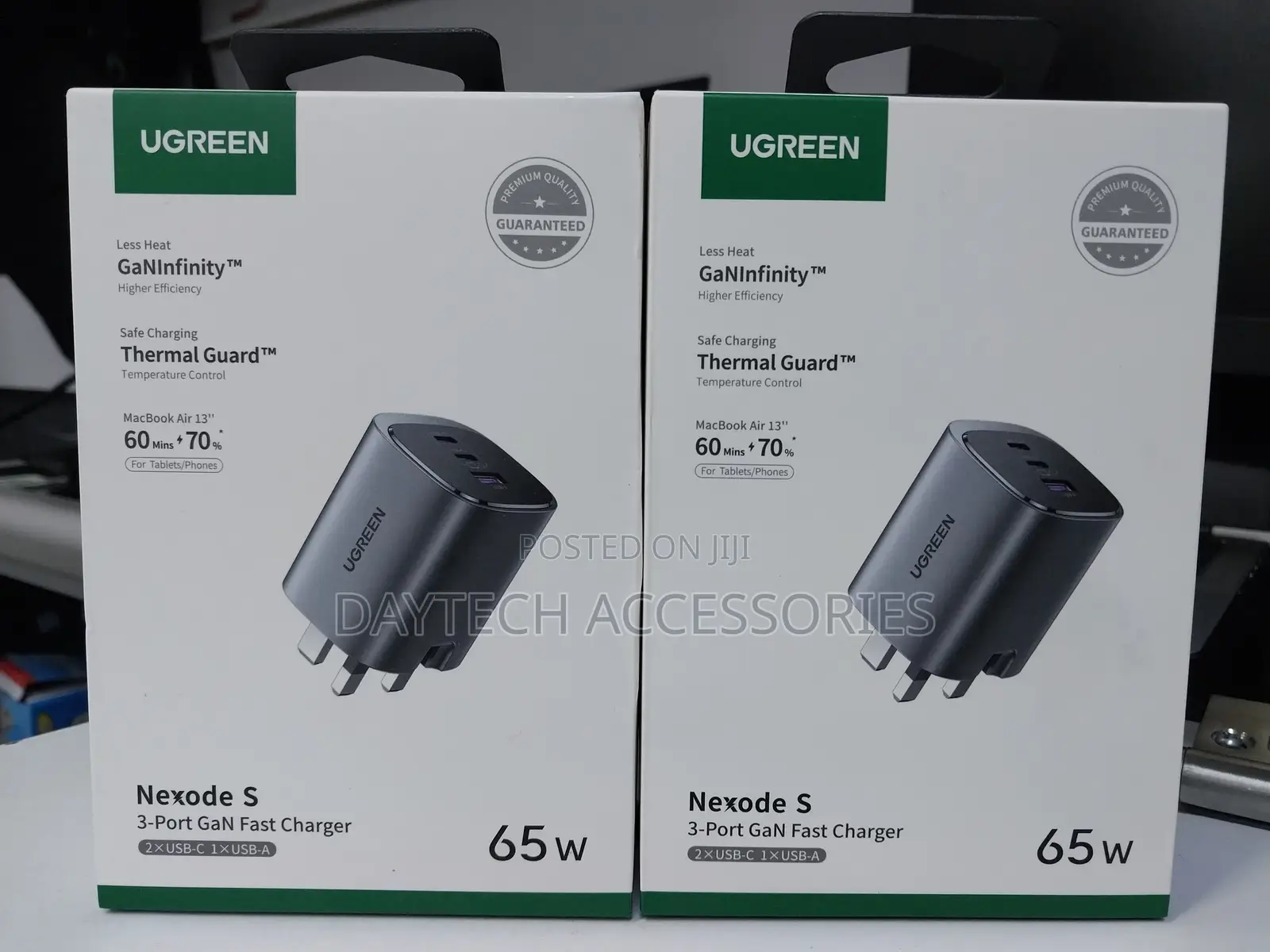 Ugreen Nexode 65w Usb C Gan Charger-3 Ports Wall Charger