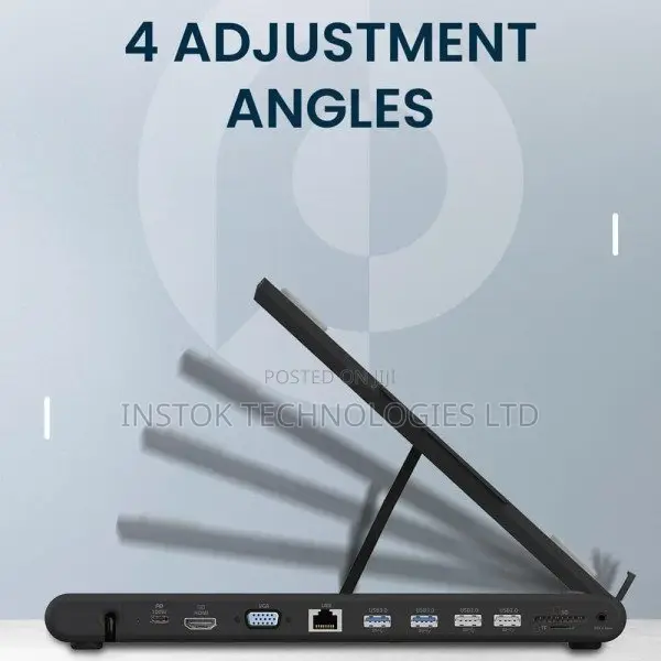 Powerology Multifunctional Pro Hub With Laptop Phone Stand 