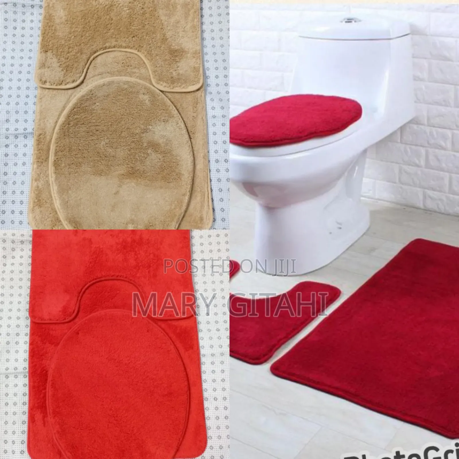 3pcs Bathroom Mat, Super Absorbent* Multi Coloured