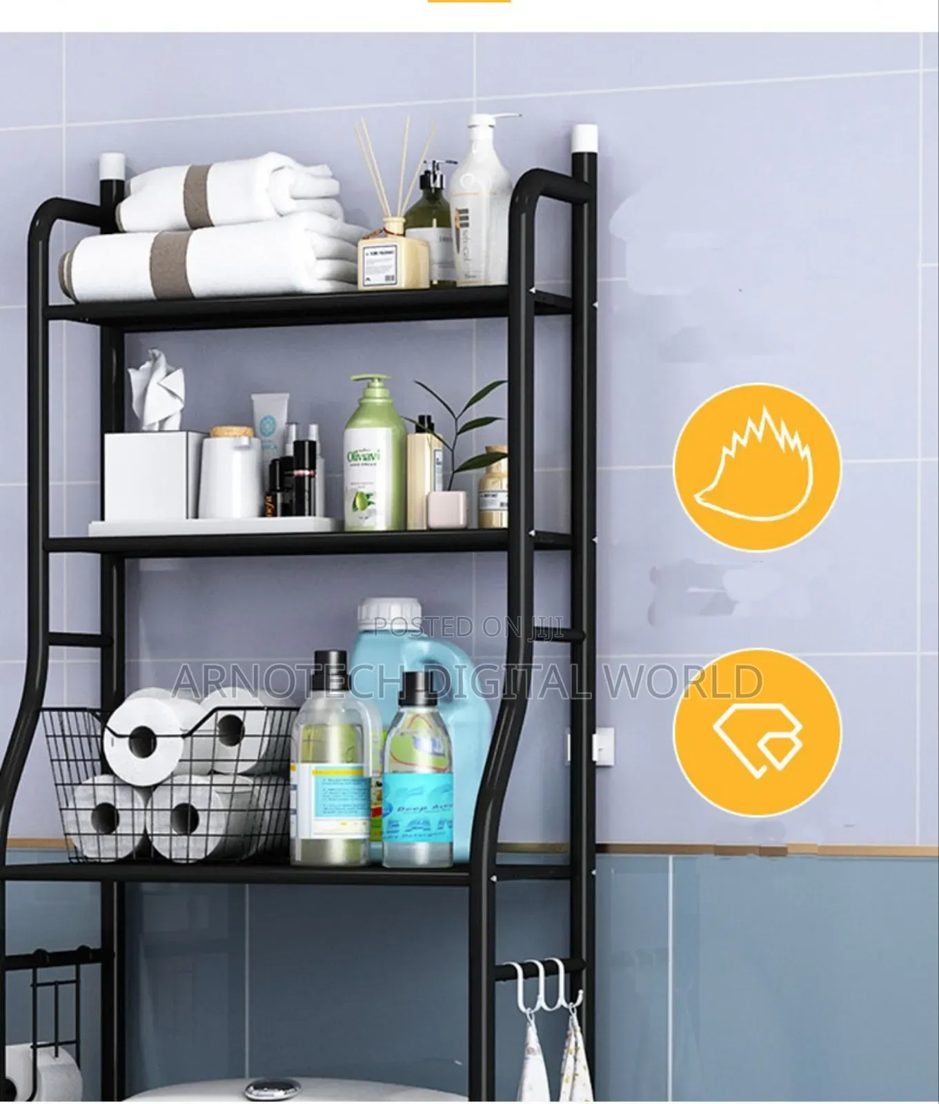 Multipurpose Metal Bathroom Organizer