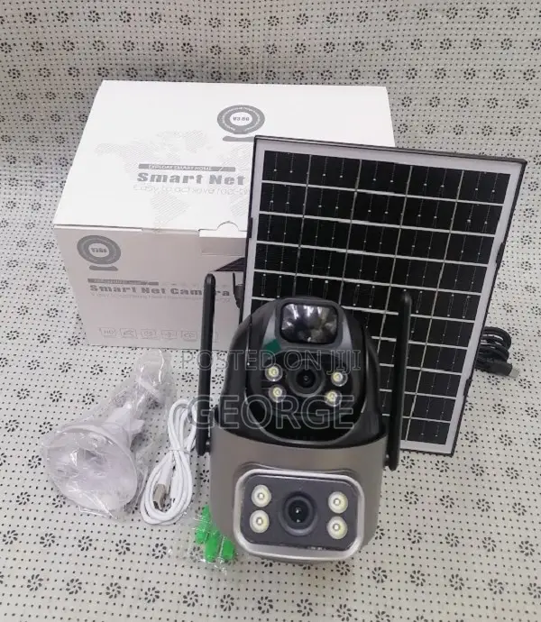 Long Service Dual Lens 2mp V380 Pro 4g Solar PTZ Camera