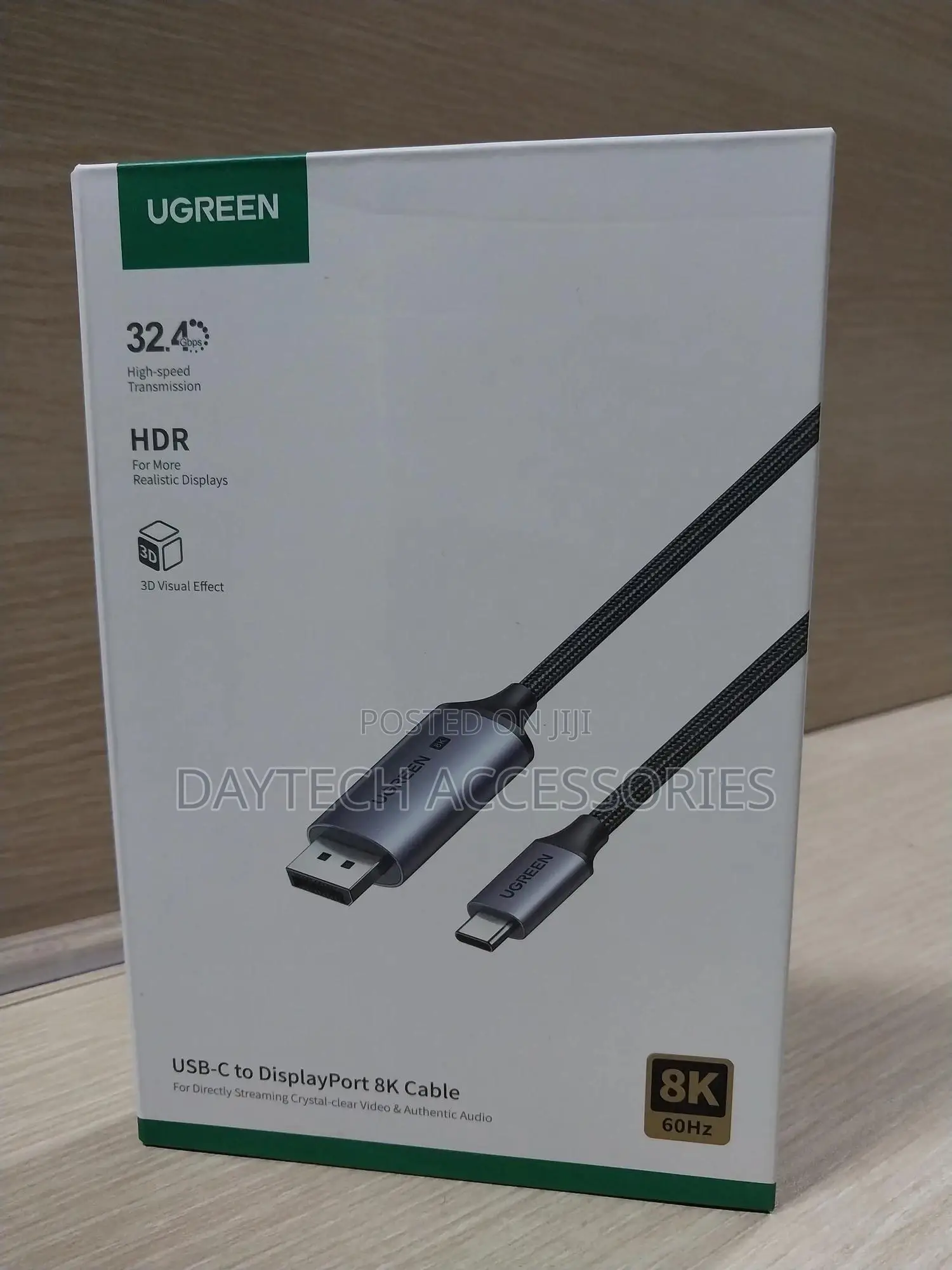 Ugreen Usb-C to Display Port Cable 2m (Cm556)