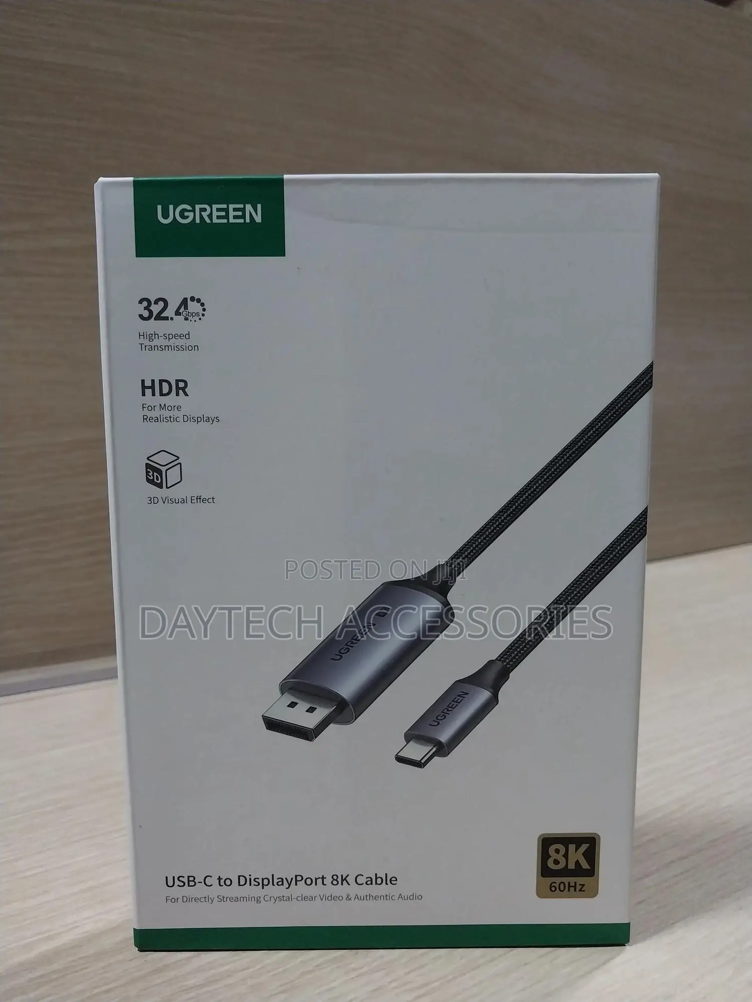Ugreen Usb-C to Display Port Cable 2m (Cm556)
