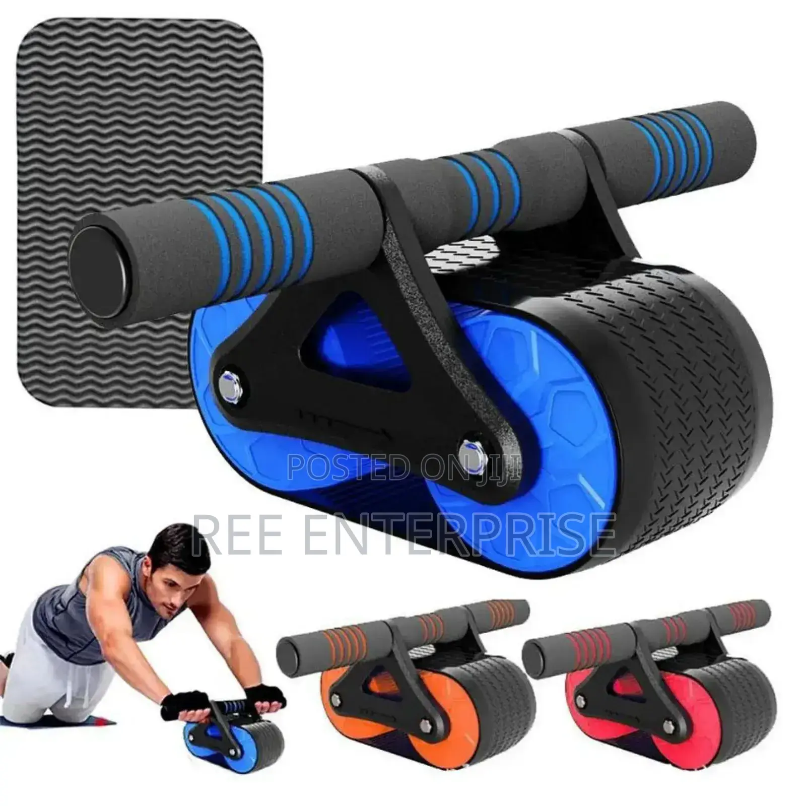 Roller Coaster Wheel Automatic Rebound Belly Wheel Gym
