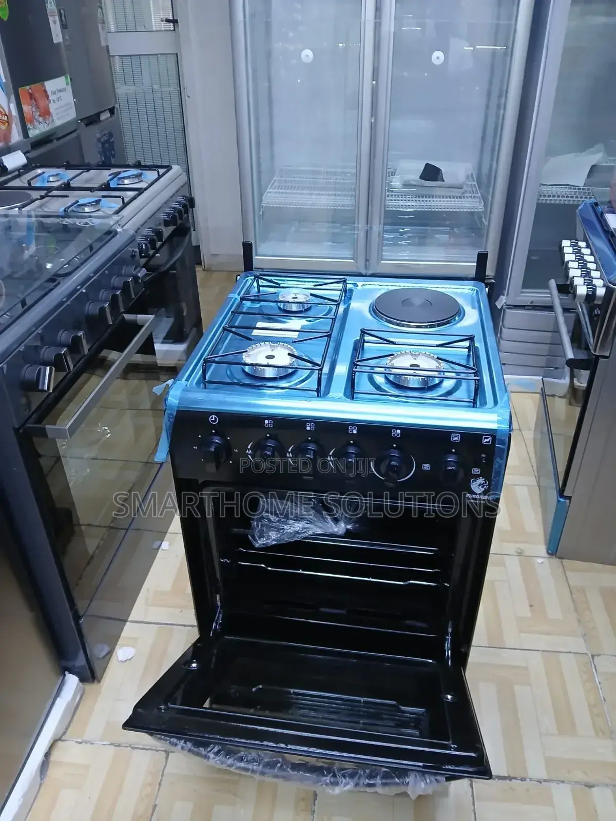 Euroken 3gas + Electric Plate 50*55 Standing Cooker