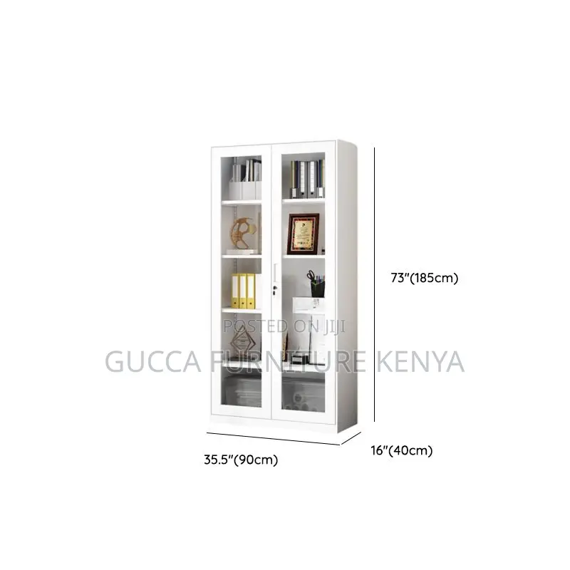Office Cabinet:Office Open View White Steel Document Cabinet