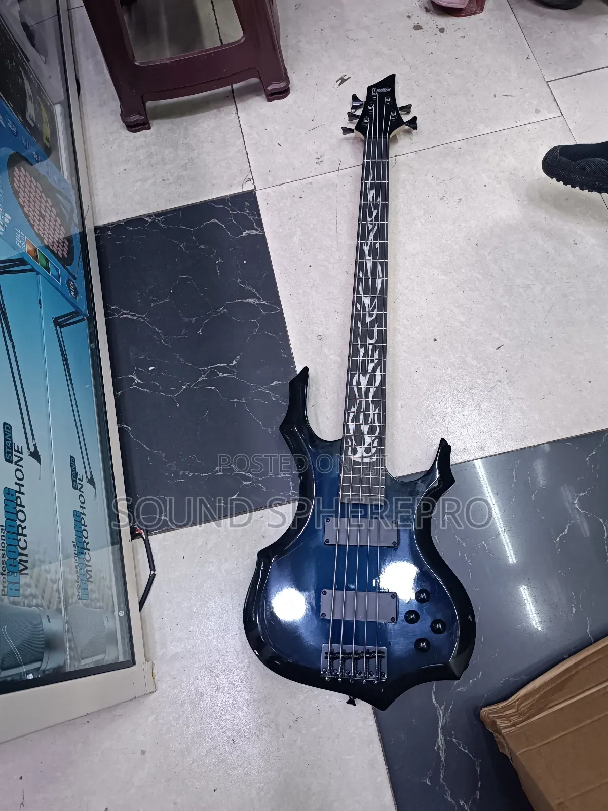 Flame Ibanez 5 String Bass Guitar