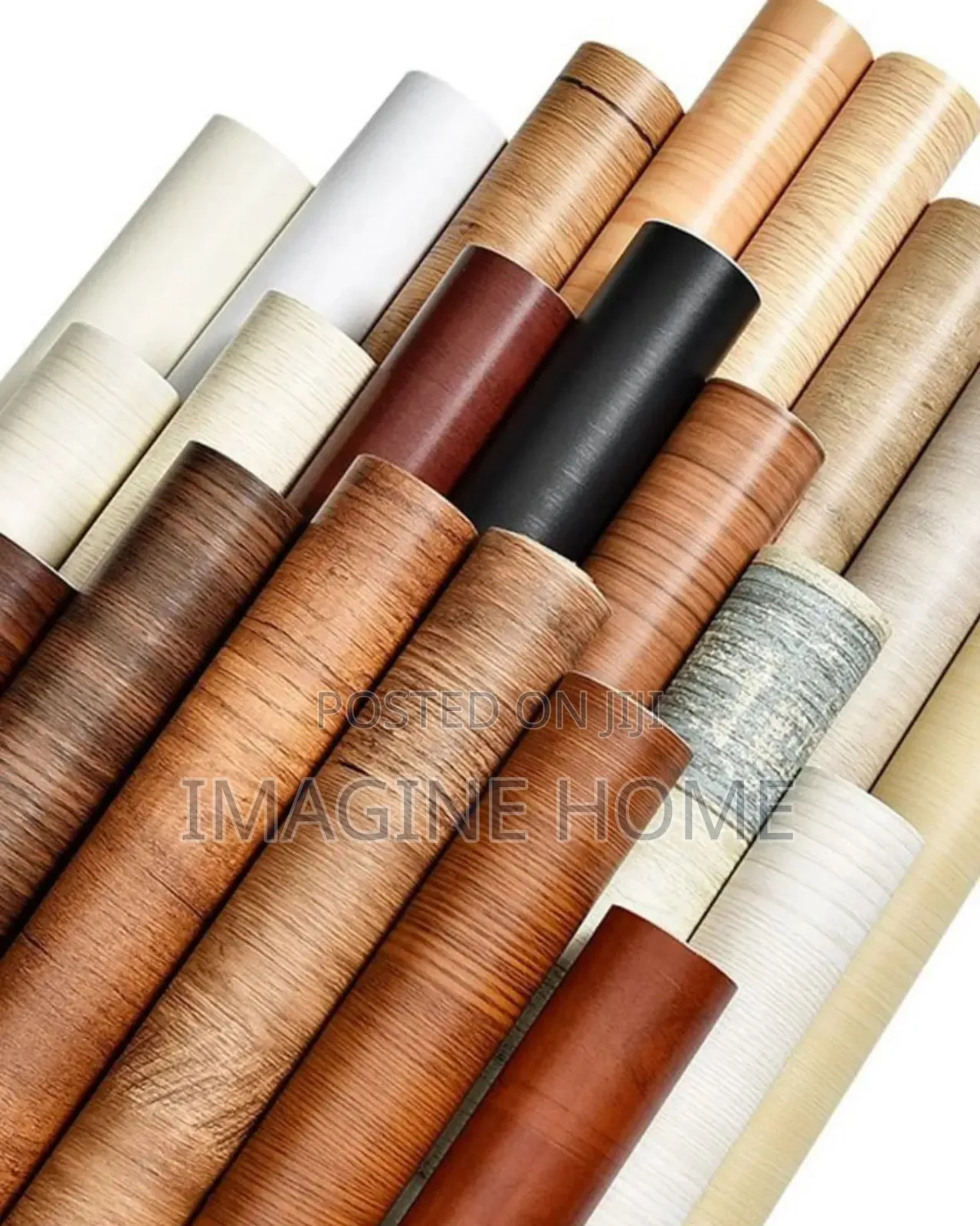 Black and Brown Wooden Marble Contact Paper