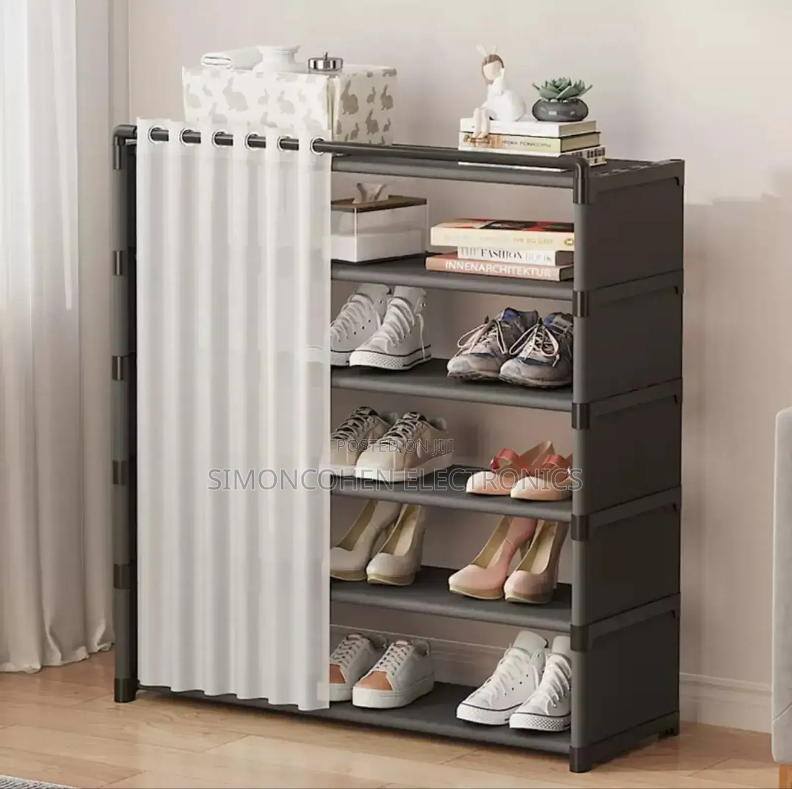 8 Layer Shoe Rack Organizer With Fabric Dustproof Cover
