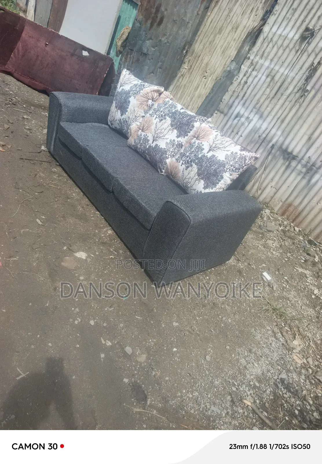 3seater White Forest Grey Mix Sofa on Sale