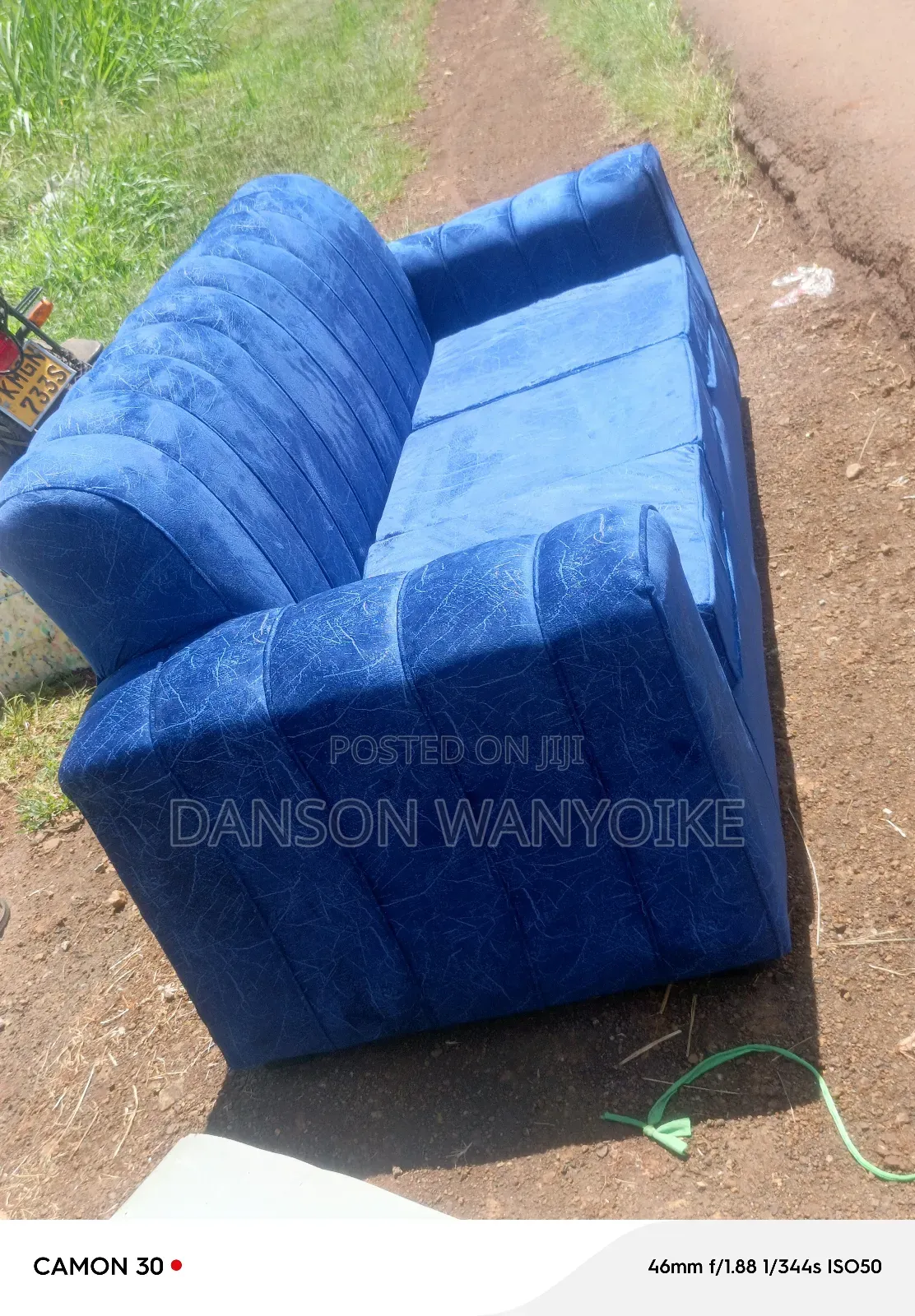 Three Seater Turquoise Blue Sofa on Sale