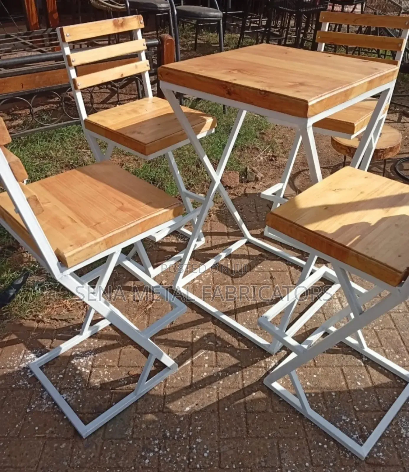 Restaurant Wooden Chairs With Metal Frame