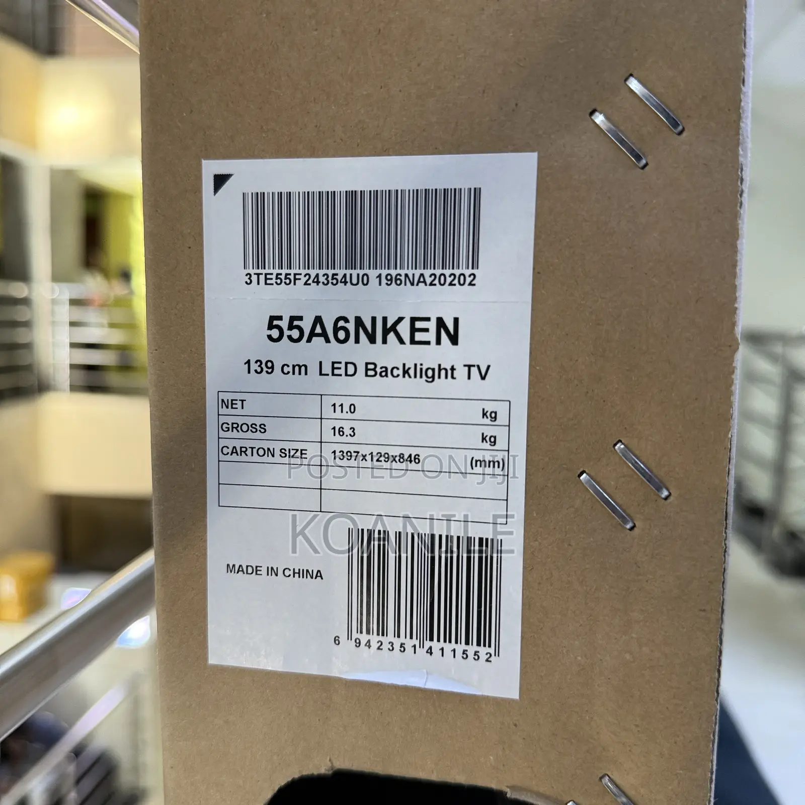 Hisense 55 Inches Smart Tv (A6 Series)