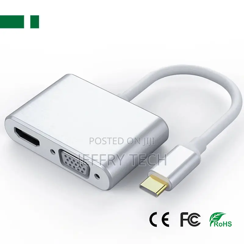 CHM-Tc201 Usb 3.1 Type-C to Hdmi + Vga Adapter (2 in 1)