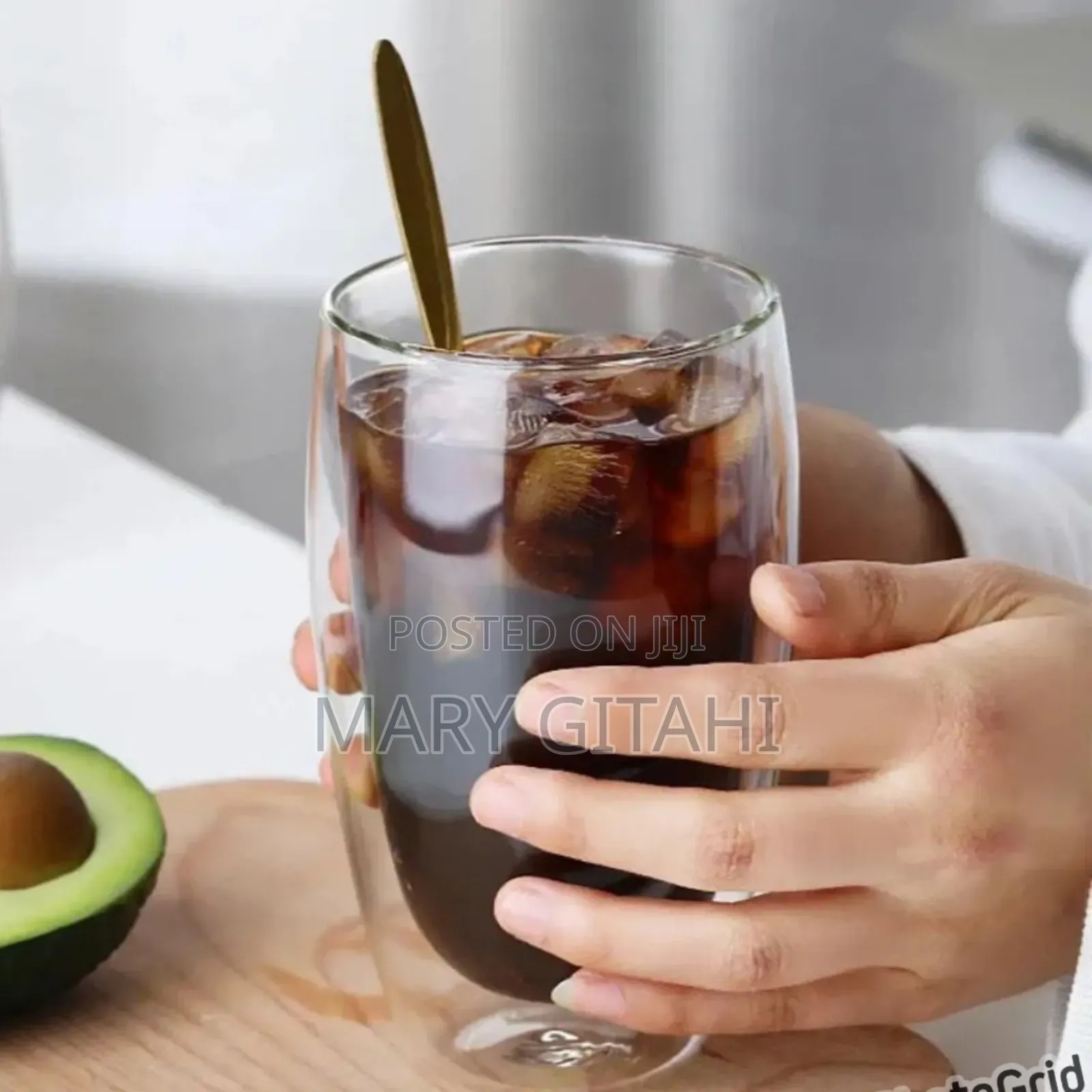 Double Wall Glass Cup.
450mls