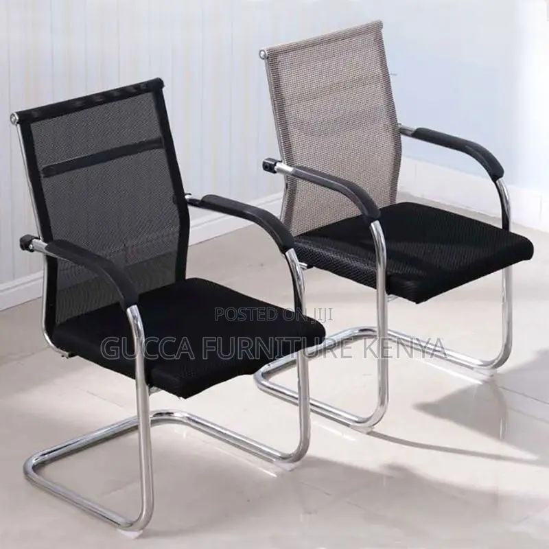 Office Chair:Guest Waiting Low Back Mesh Lobby Office Seat