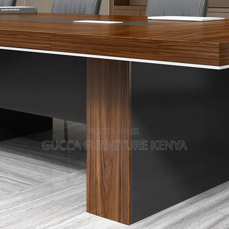 Office Table:3-Meter Wood-Look Office Boardroom Table