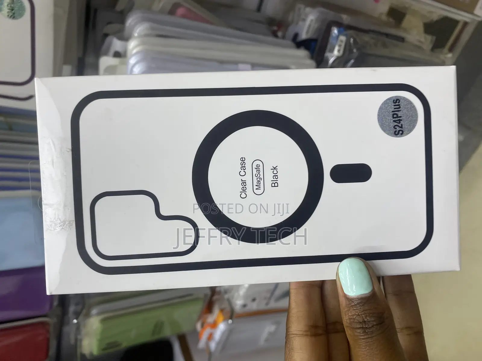 Onyx Samsung Galaxy S24 Plus Magsafe Clear Case-Black