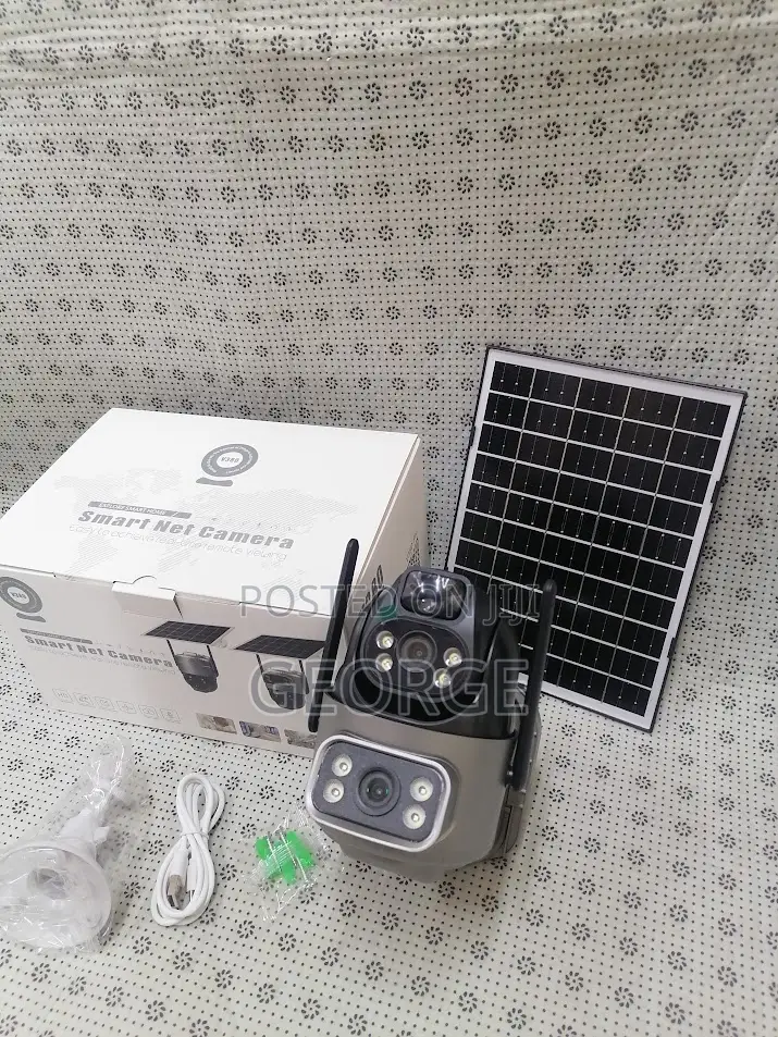 Advanced Quality V380-Dual Lens 4g Solar .Security Camera