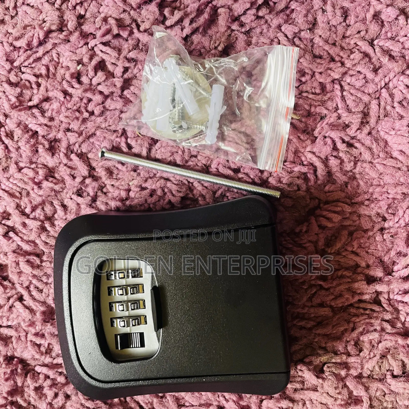 Airbnb Metallic Key Storage Box, Wall Mount