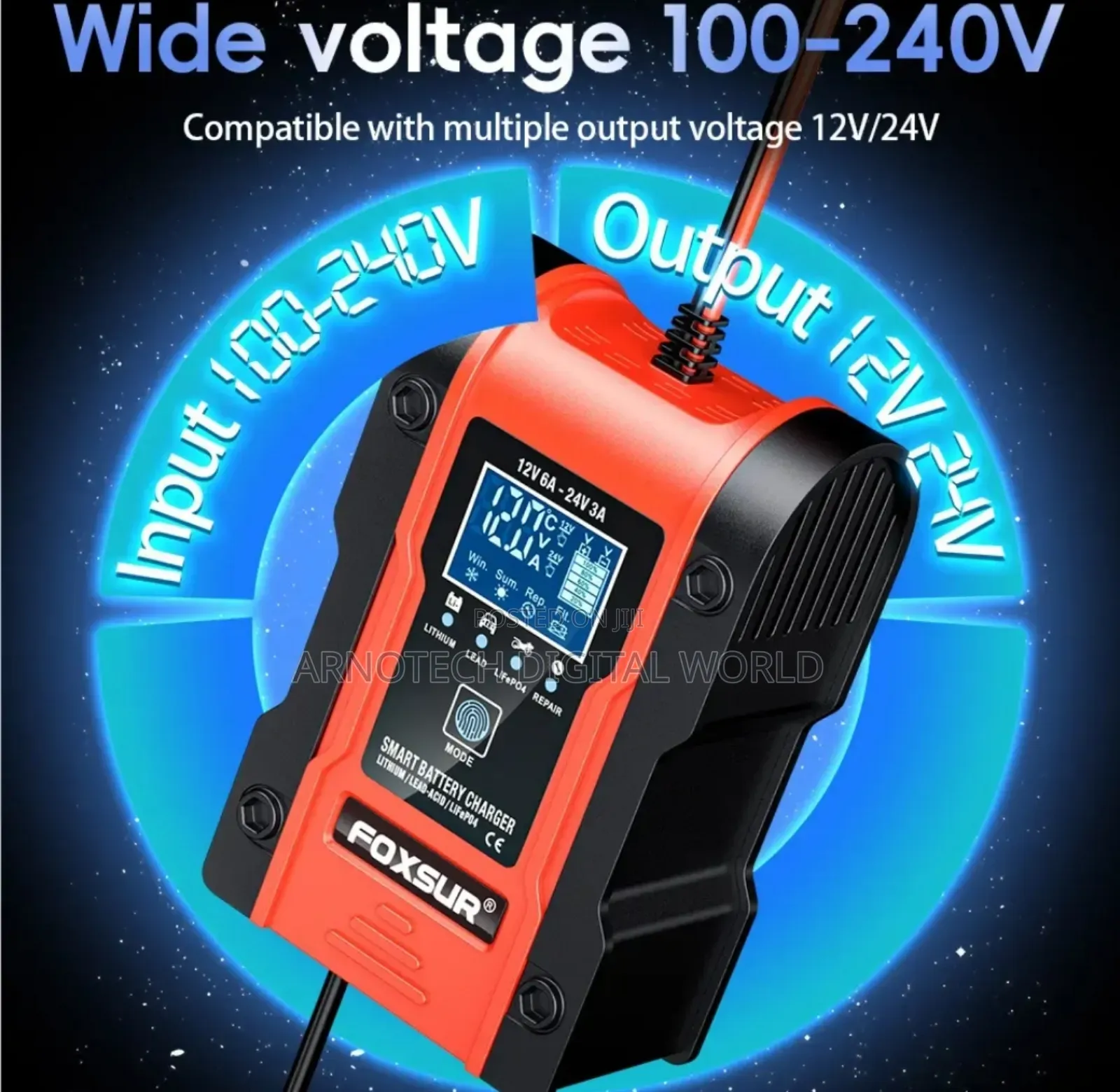 12/24v Smart Universal Battery Charger/ Repairer
