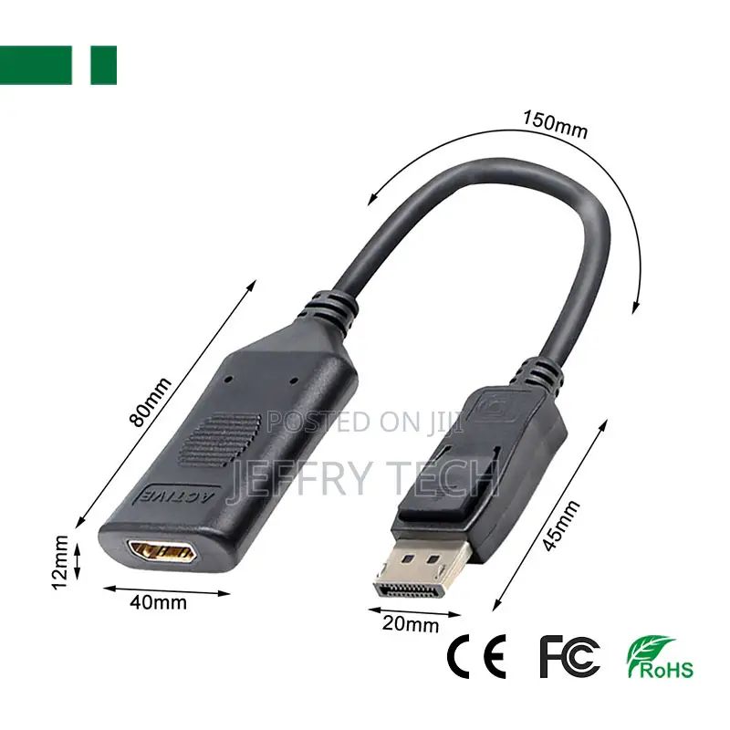 CHV-49a Active at 30hz Dp to Hdmi Adapter