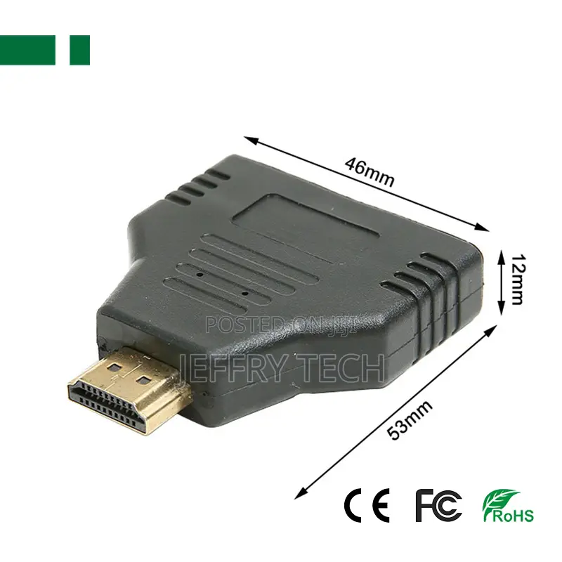 Cha-028 Hdmi Male to 2 Female Splitter