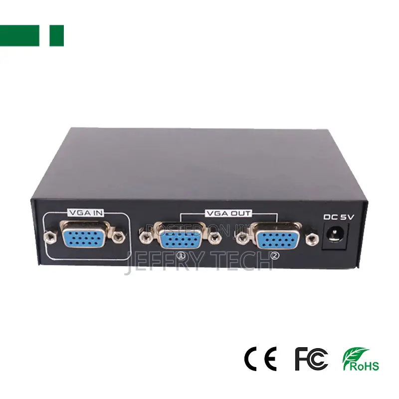 Vga-2002 1080p 1x2 200mhz Vga Video Splitter