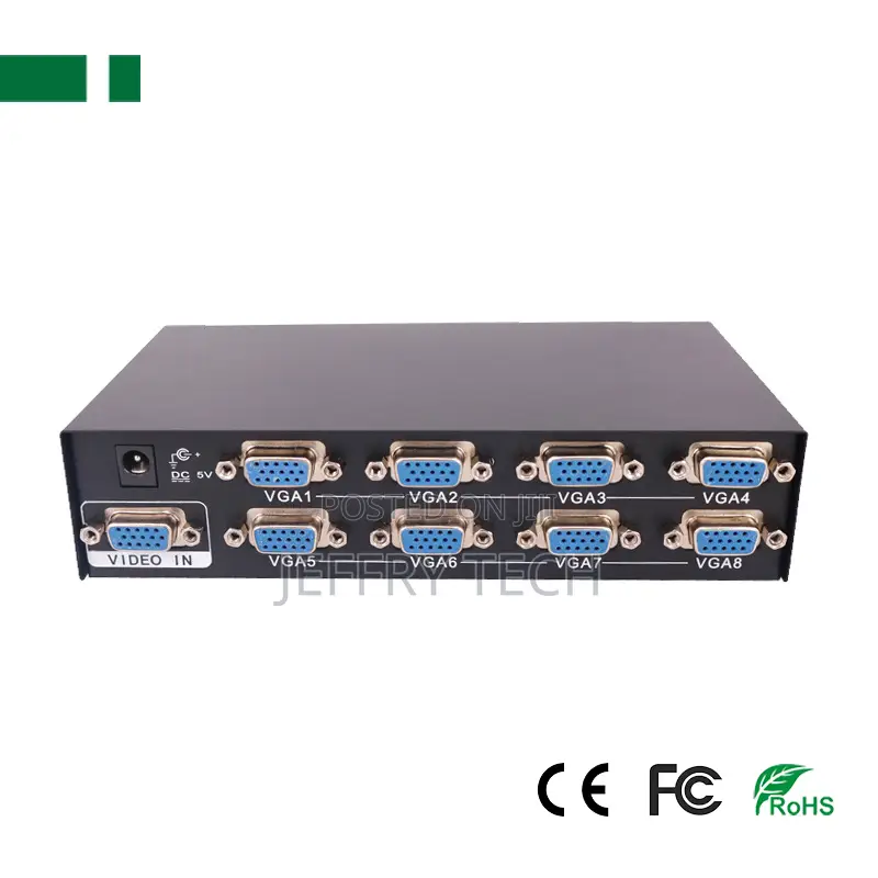 Vga-2008 1080p 1x8 200mhz Vga Video Splitter