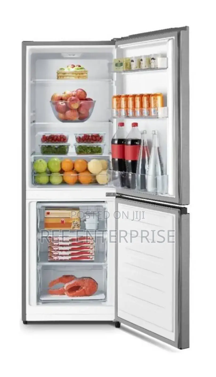 New Hisense Refrigerator 268 Litres Bottom Freezer