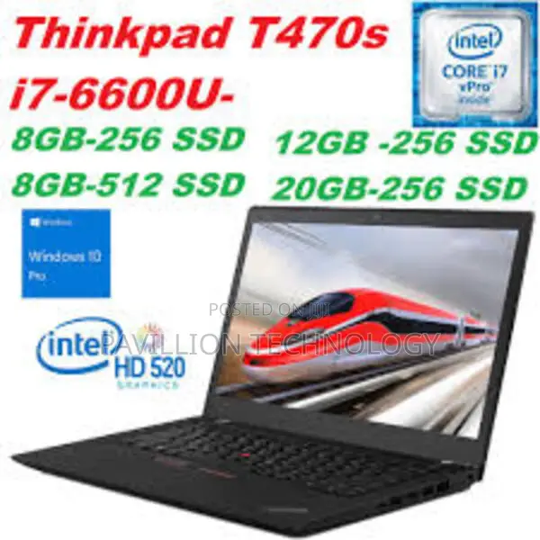 Laptop Lenovo ThinkPad T470s 8GB Intel Core I7 SSD 256GB