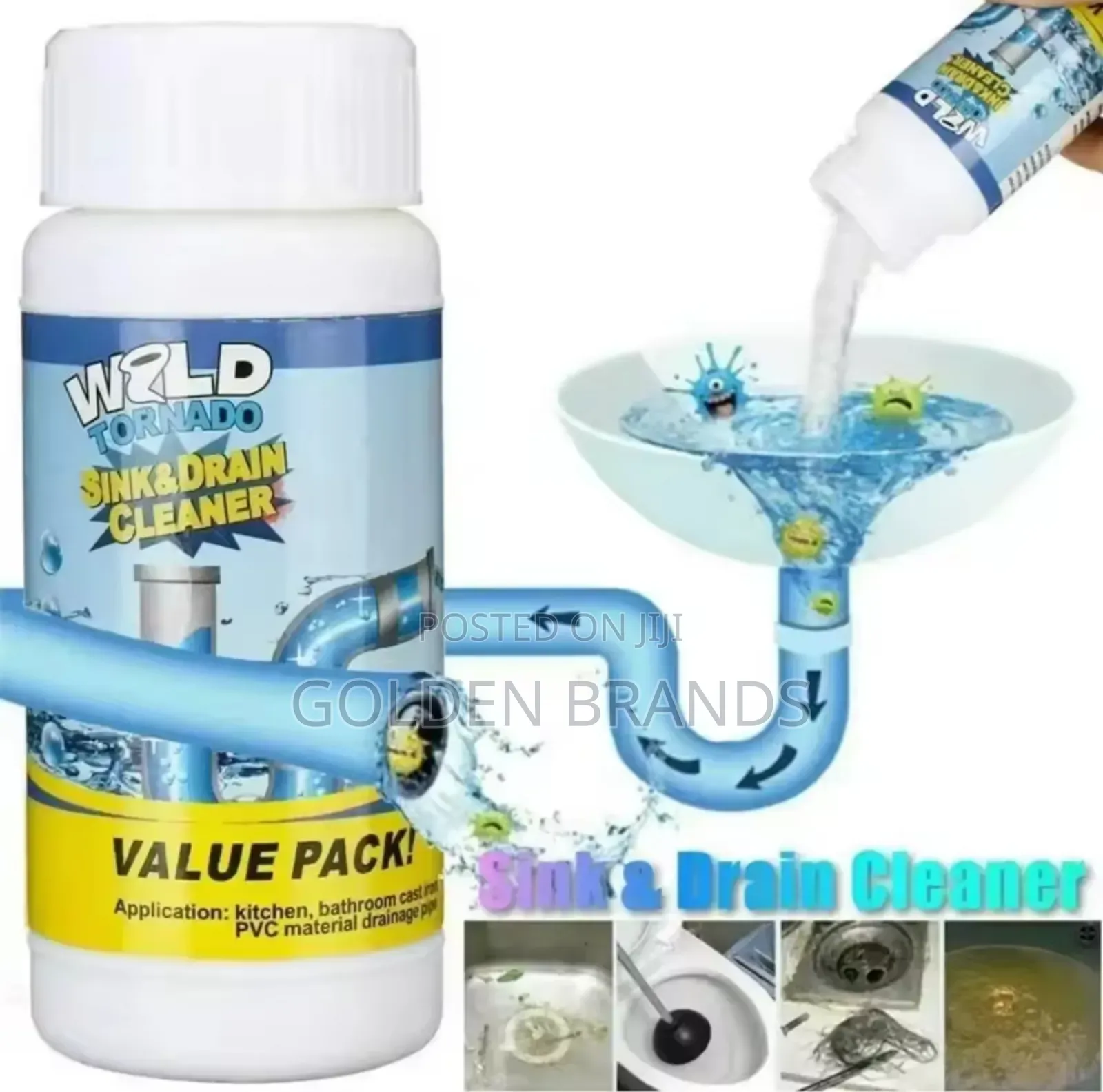Powerful Sink Drain Cleaner High-Efficiency Clog Remover