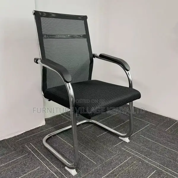 Office Chair:Medium Back Breathable Mesh Studio Guest Seat