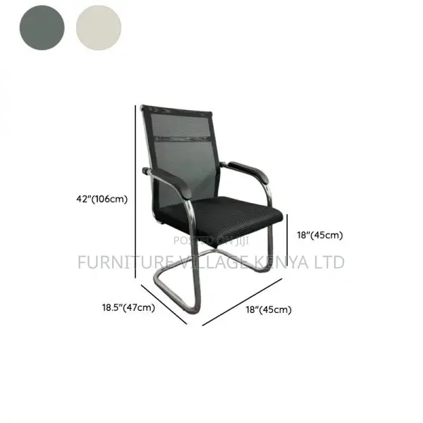 Office Chair:Medium Back Breathable Mesh Studio Guest Seat
