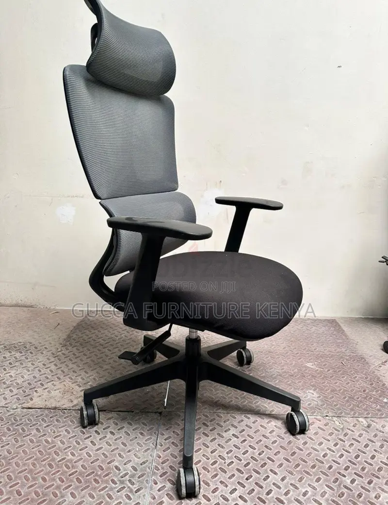 Office Chair: Office High Back Ceo Mesh Chair-Fixed Arms