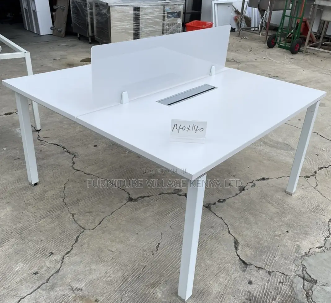 Office Desk:120cm Square Two-Seater Sitting Office Table