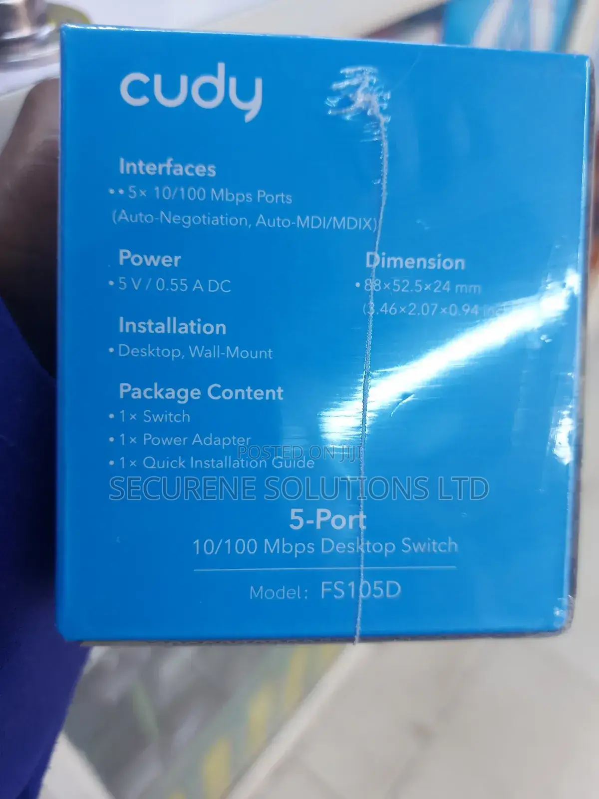 Cudy Fs105d 5-Port 10/100 MBPS Desktop Switch