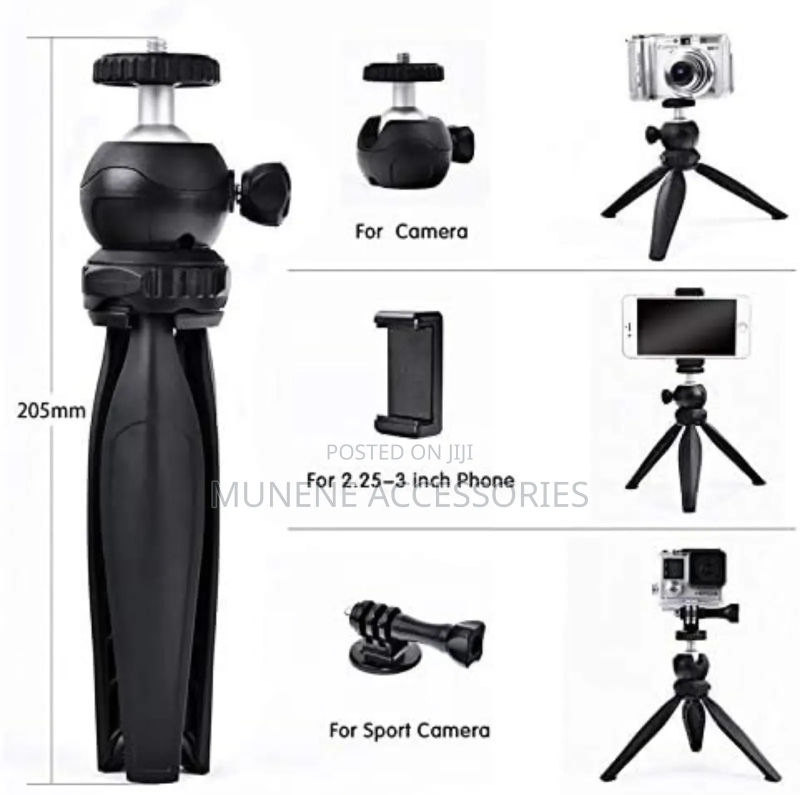 Jmary Mt-20 Mini Tripod Stand Table Top Fold-Able Tripod