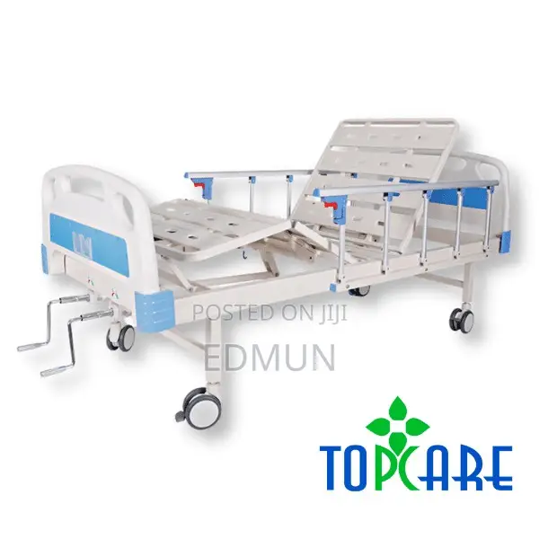 Double Crank Hospital Bed With Matress Sale