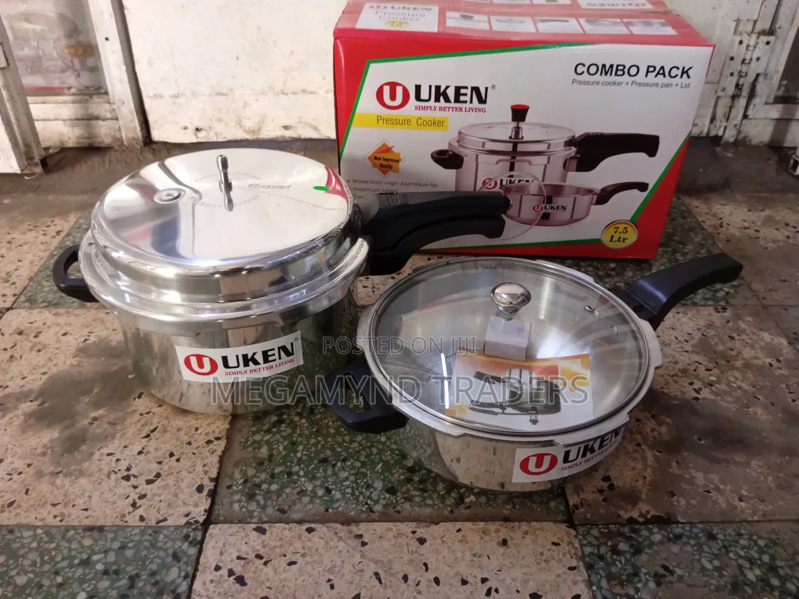 7.5 LTR Combo Pressure + 5 LTR/ 2 in 1 Pressure Cooker 7.5 L +5 L