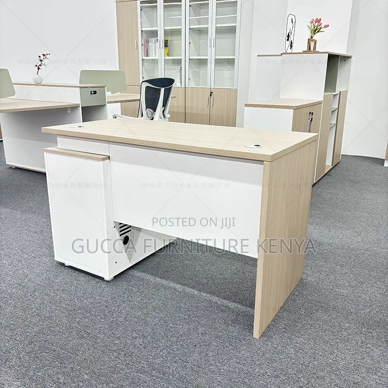 Office Desk:1200mm Simple Homework Desk With Storage