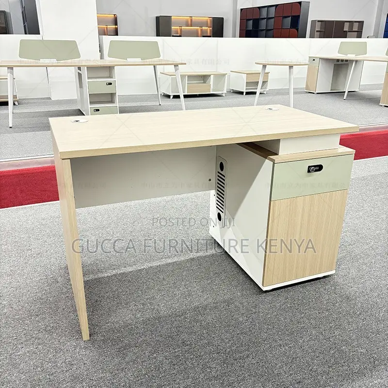 Office Desk:1200mm Simple Homework Desk With Storage