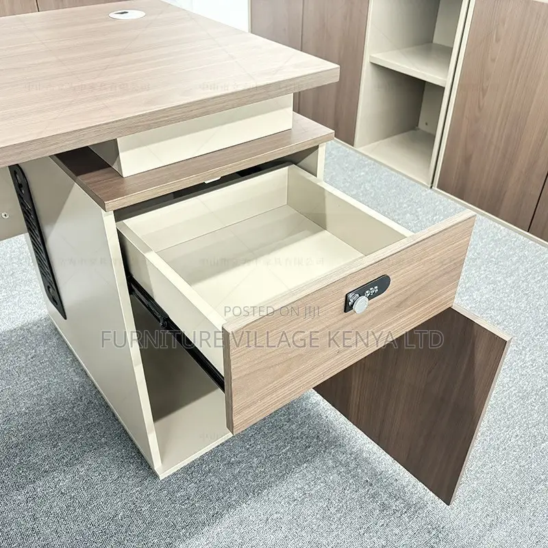 Office Desk:Simple 1200mm Study Table With Storage Unit