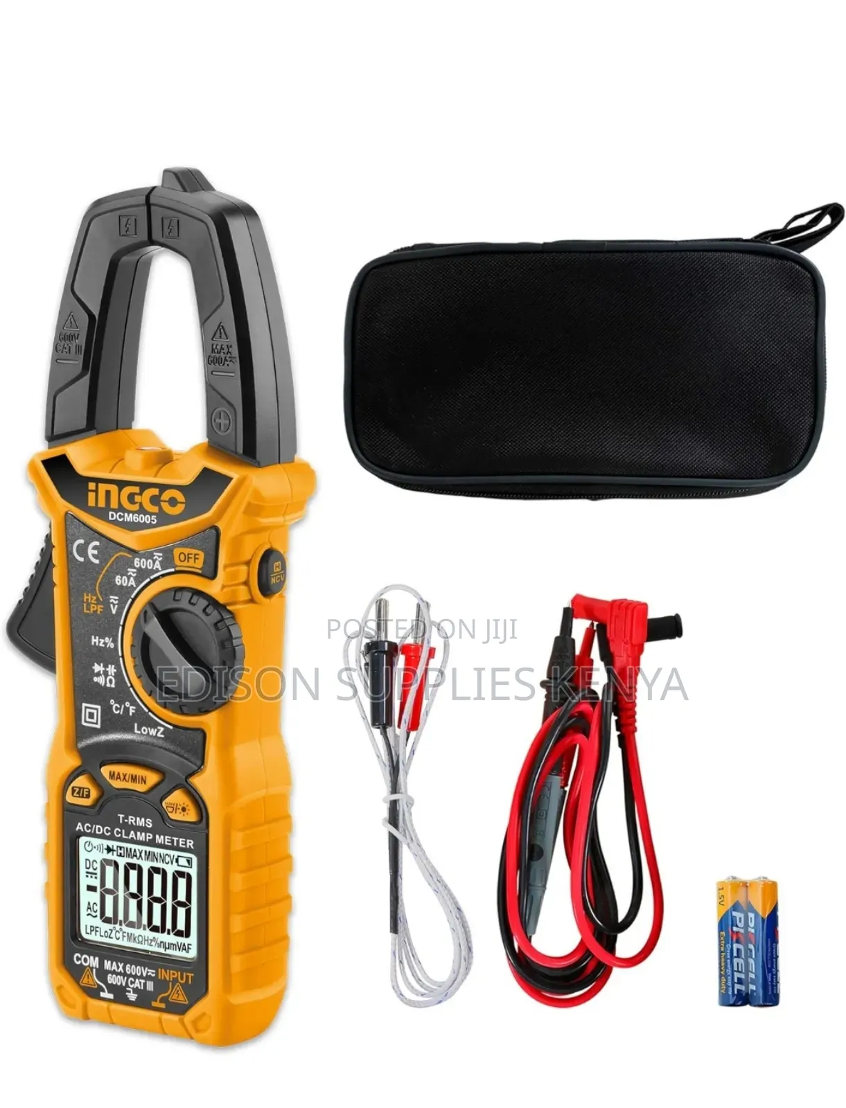 Ingco Digital Clamp Meter Dc/Ac 600amps 600v Dcm6005