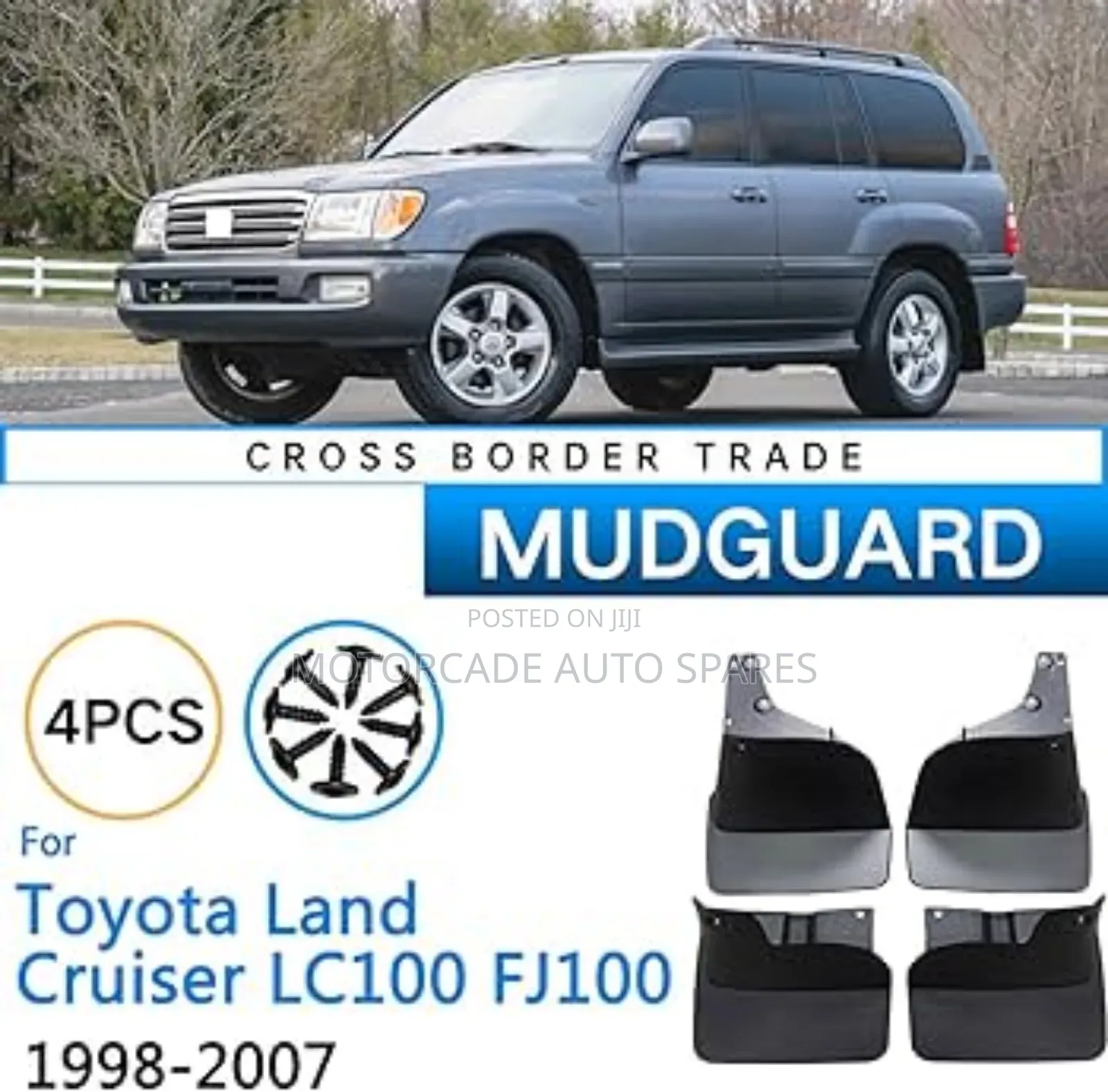 Toyota Landcruiser 100 Series 1998-2007 Mudguard/Mudflaps